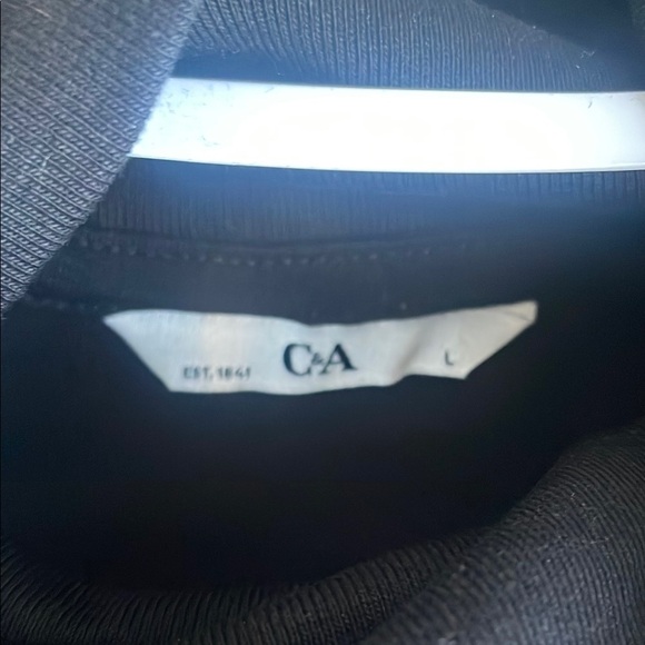 Men's Black Turtleneck Sweater - Picture 2 of 2